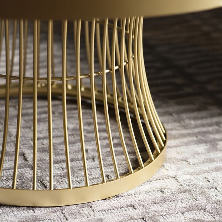 Rothbury Champagne & White Round Coffee Table