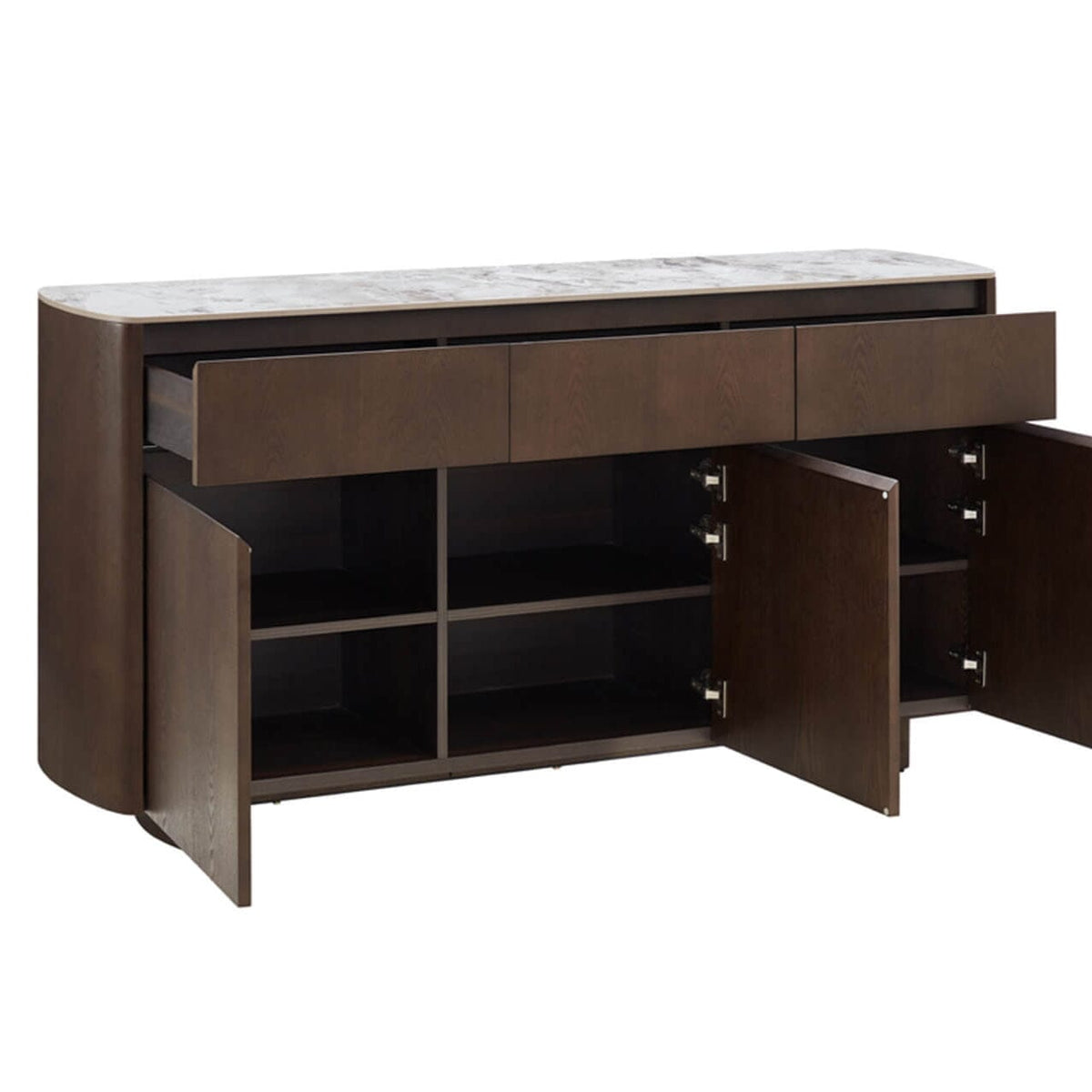 Sarzana Walnut Sideboard with Stone Top