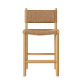 Sebastien Armless Teak Outdoor Bar Stool