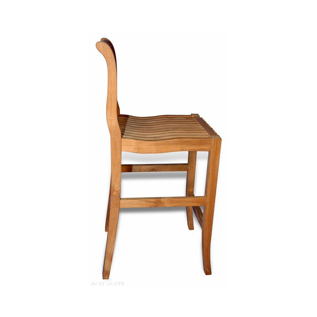 Serge Armless Teak Outdoor Bar Stool