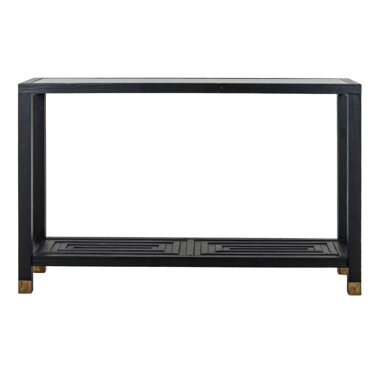 Shelin Black Console Table