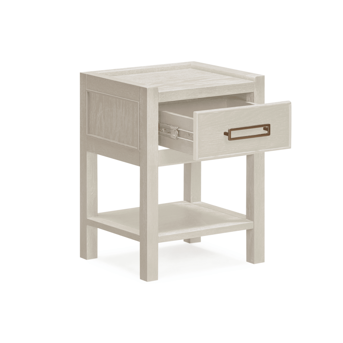 Soho Cream Oak Veneer 1 Drawer Bedside Table
