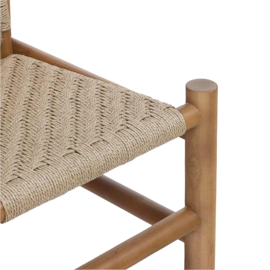 Spyros Teak & Polypropylene Woven Dining Chair