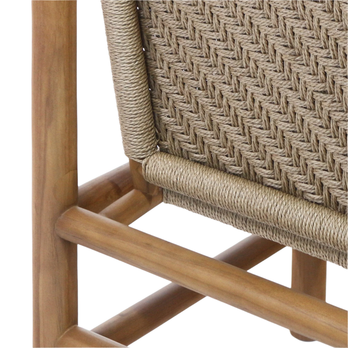 Spyros Teak & Polypropylene Woven Dining Chair
