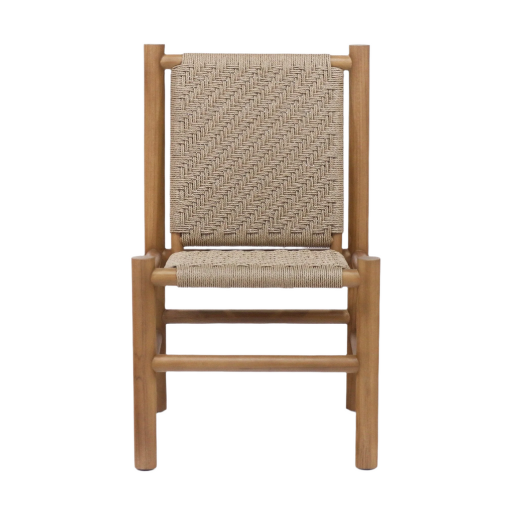 Spyros Teak & Polypropylene Woven Dining Chair