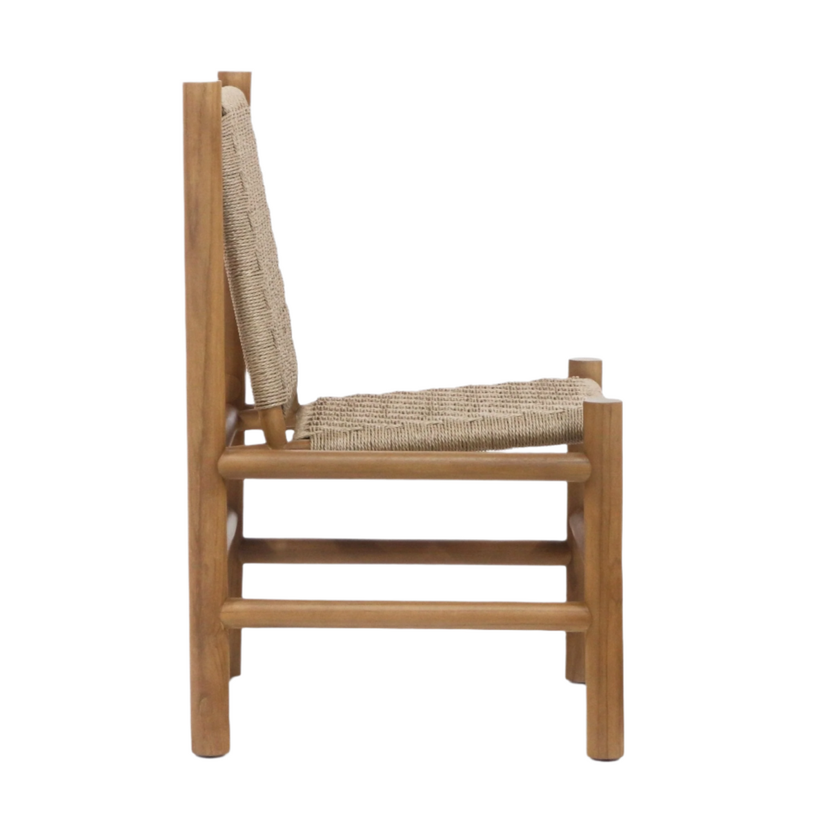 Spyros Teak & Polypropylene Woven Dining Chair