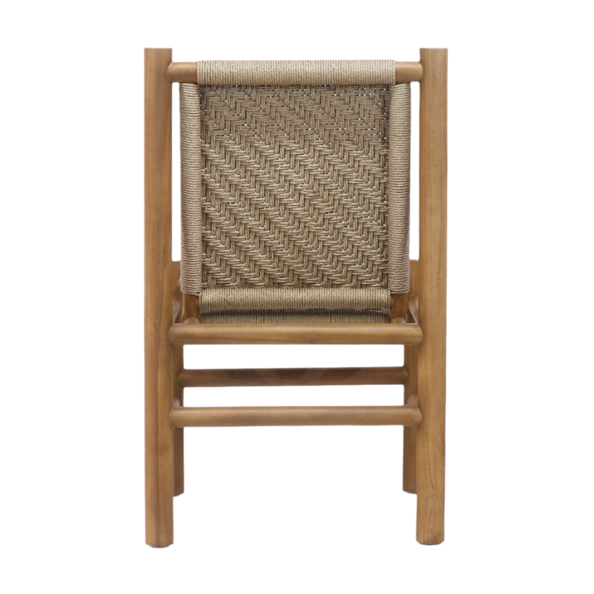 Spyros Teak & Polypropylene Woven Dining Chair
