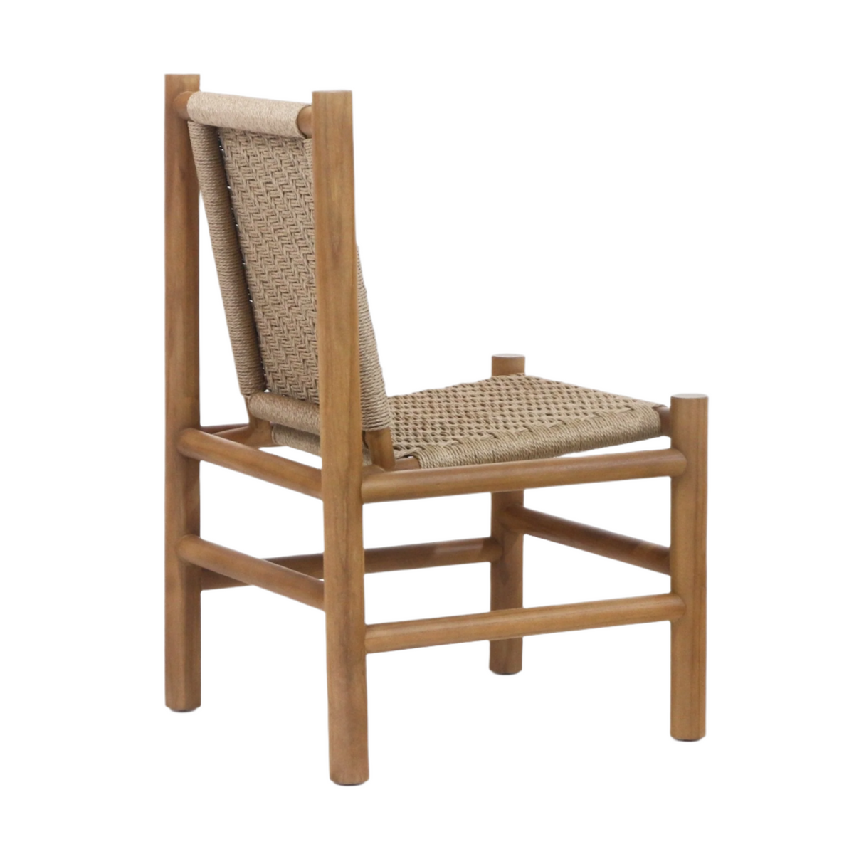 Spyros Teak & Polypropylene Woven Dining Chair