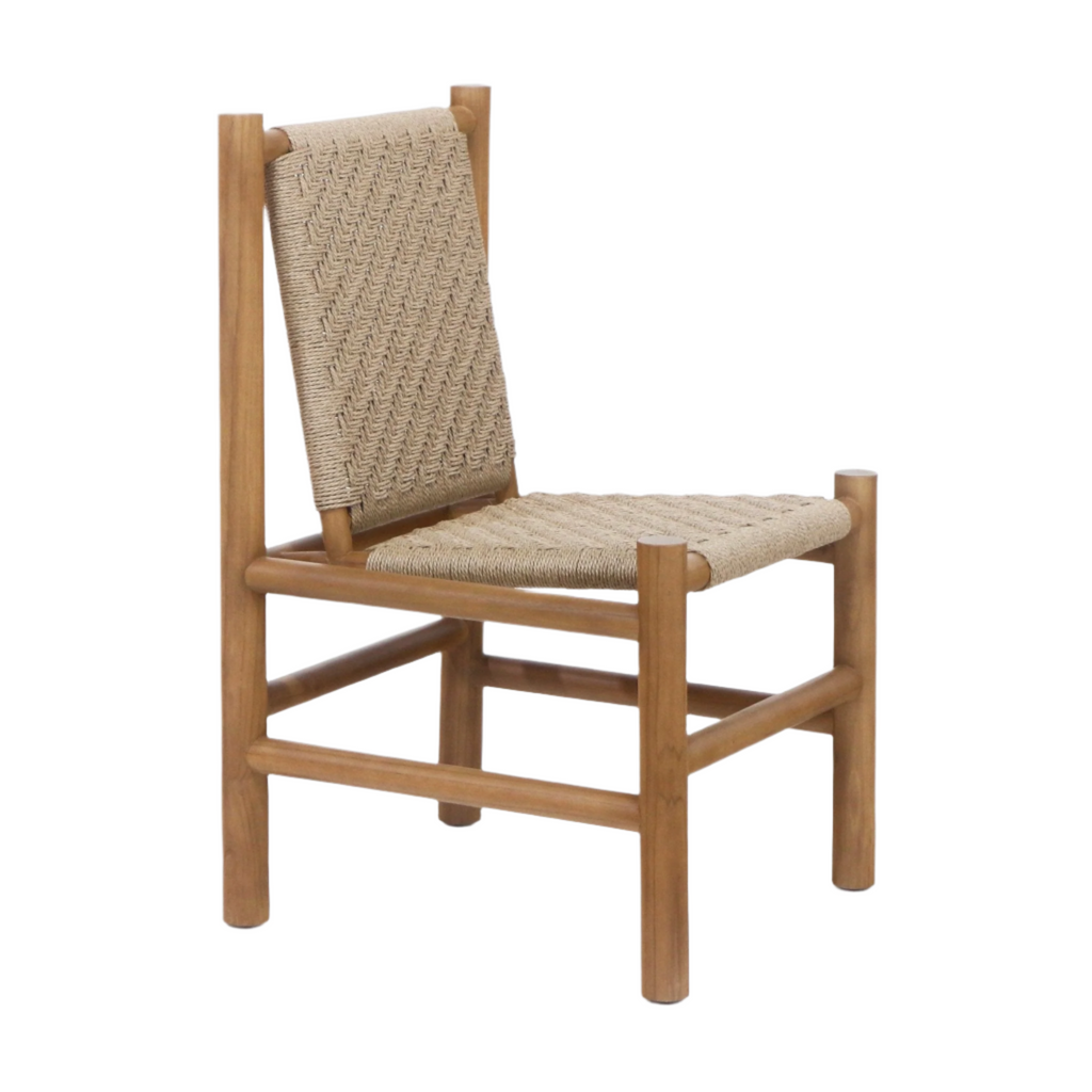 Spyros Teak & Polypropylene Woven Dining Chair