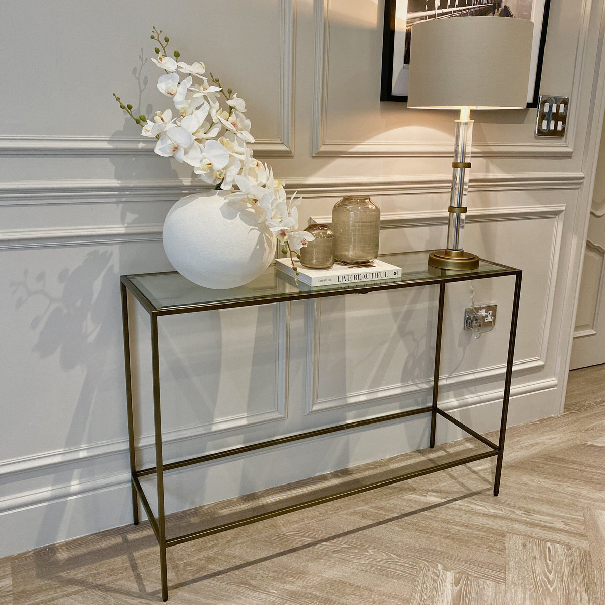 Stambaugh Bronze Console Table