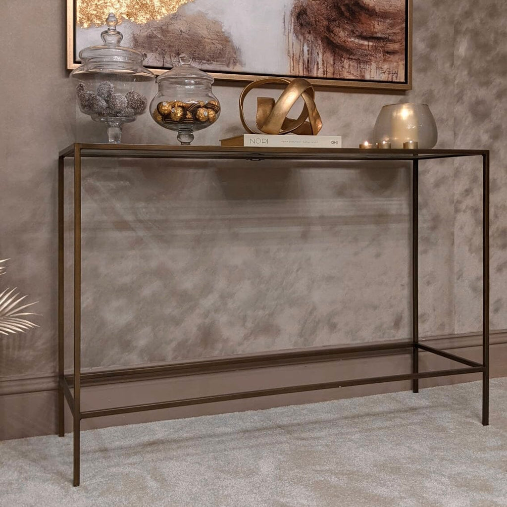 Stambaugh Bronze Console Table