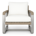 Stirling Brushed Aluminium Outdoor Accent Chair