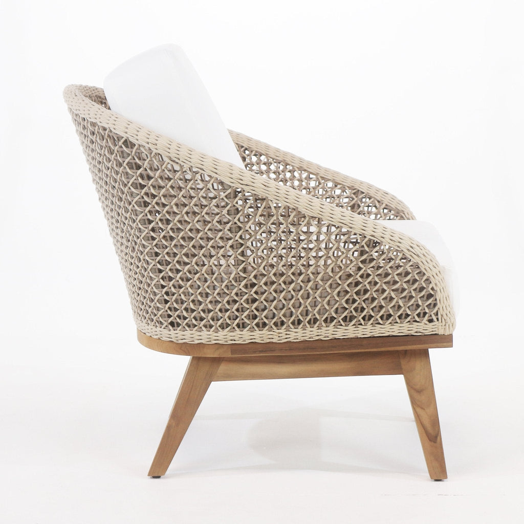Surakarta Outdoor Lounge Chair with UV protected outdoor weaving