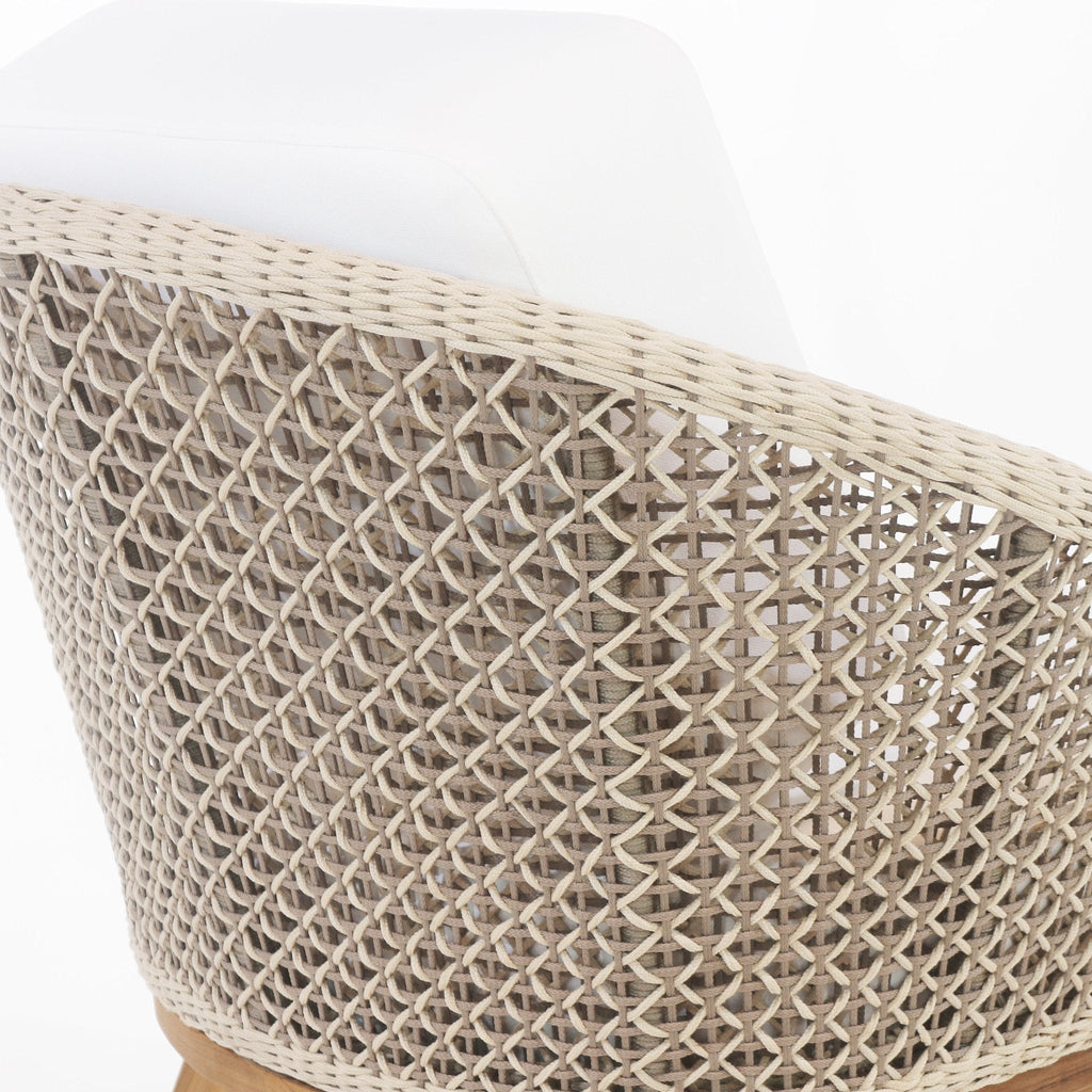 Surakarta Outdoor Lounge Chair with UV protected outdoor weaving