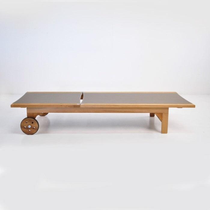 FSC Tango Teak & Taupe Outdoor Sun Lounger