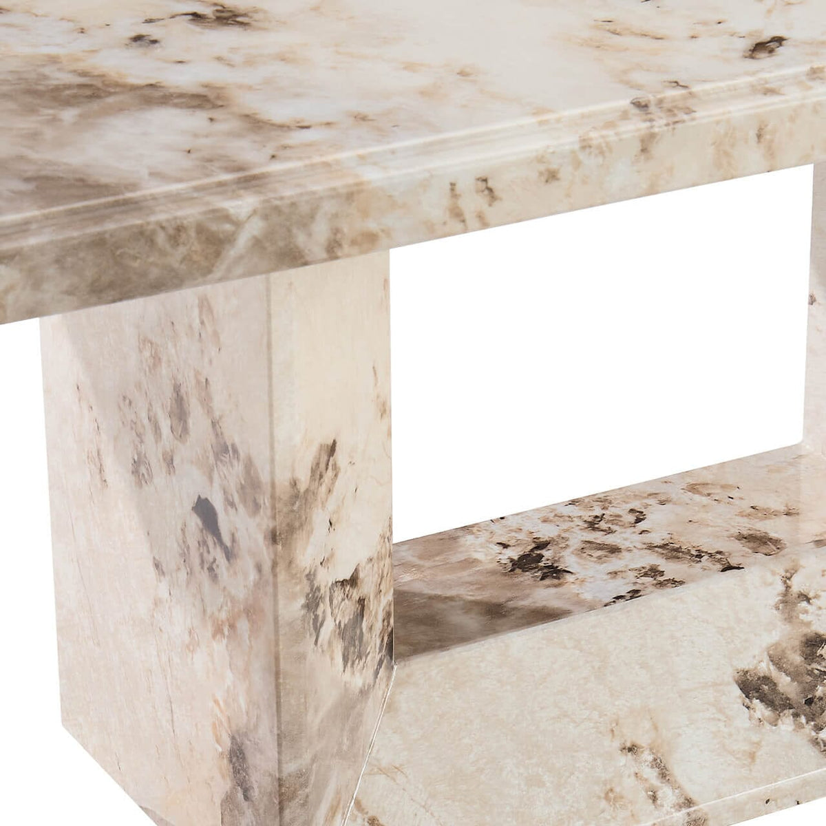 Thea Mocha Marble Coffee Table Table