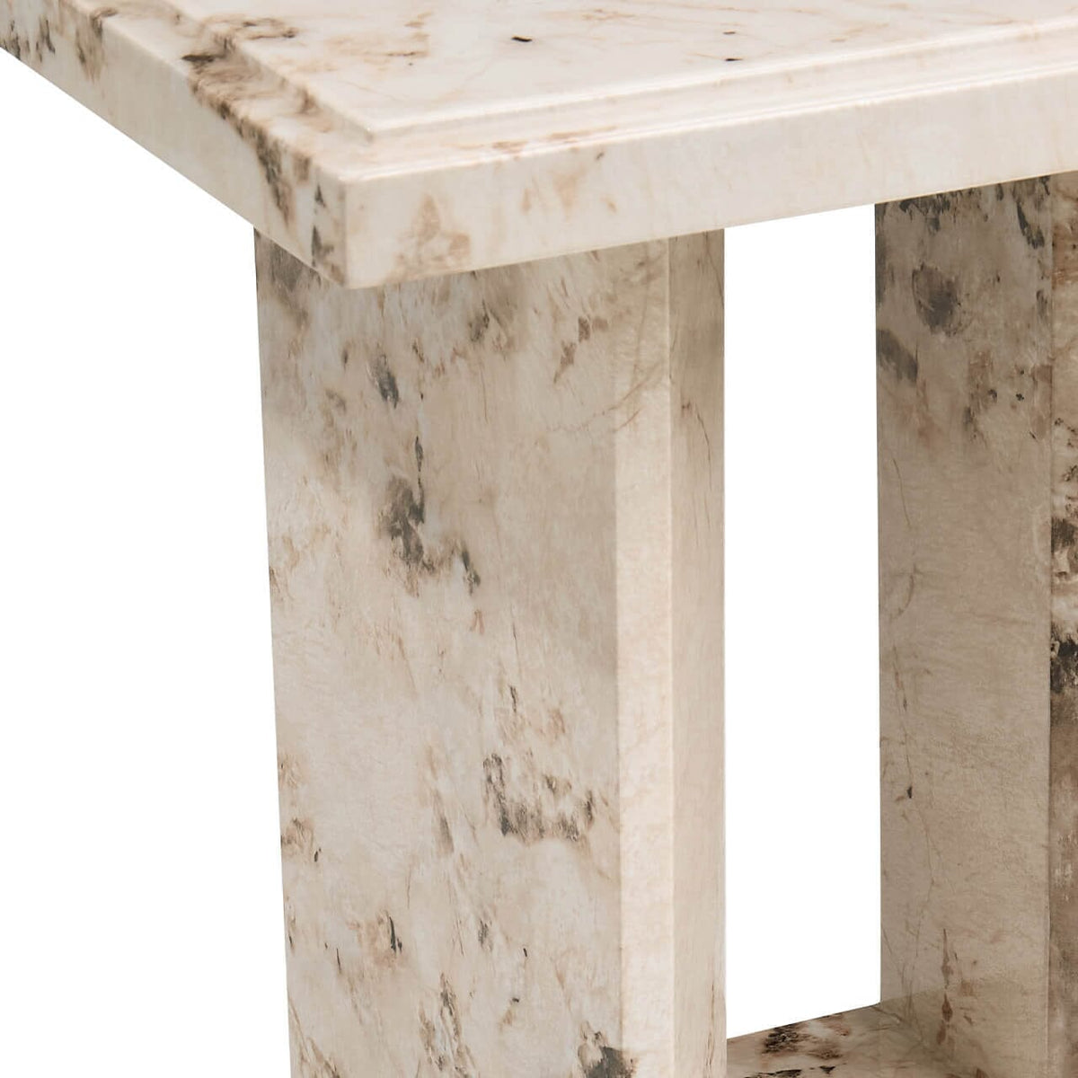 Thea Mocha Marble Side Table