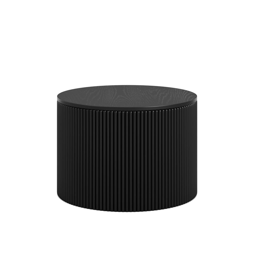 Tisbury Black Round Wooden Coffee Table