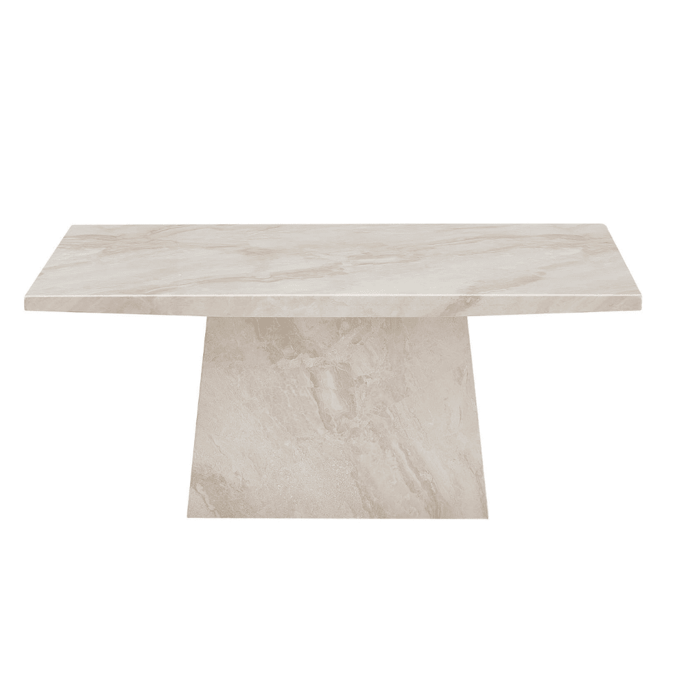 Travara Taupe & Cream Marble Coffee Table