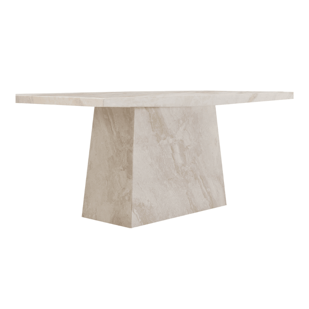 Travara Taupe & Cream Marble Coffee Table