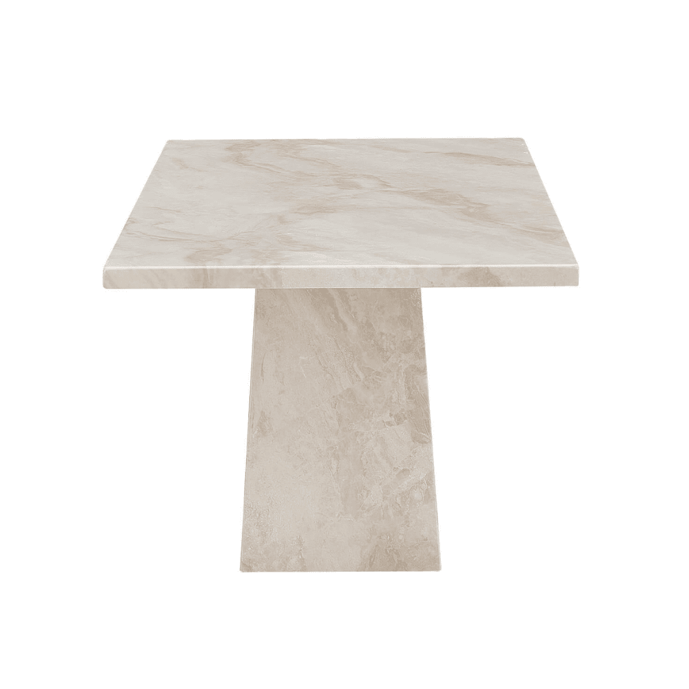Travara Taupe & Cream Marble Coffee Table