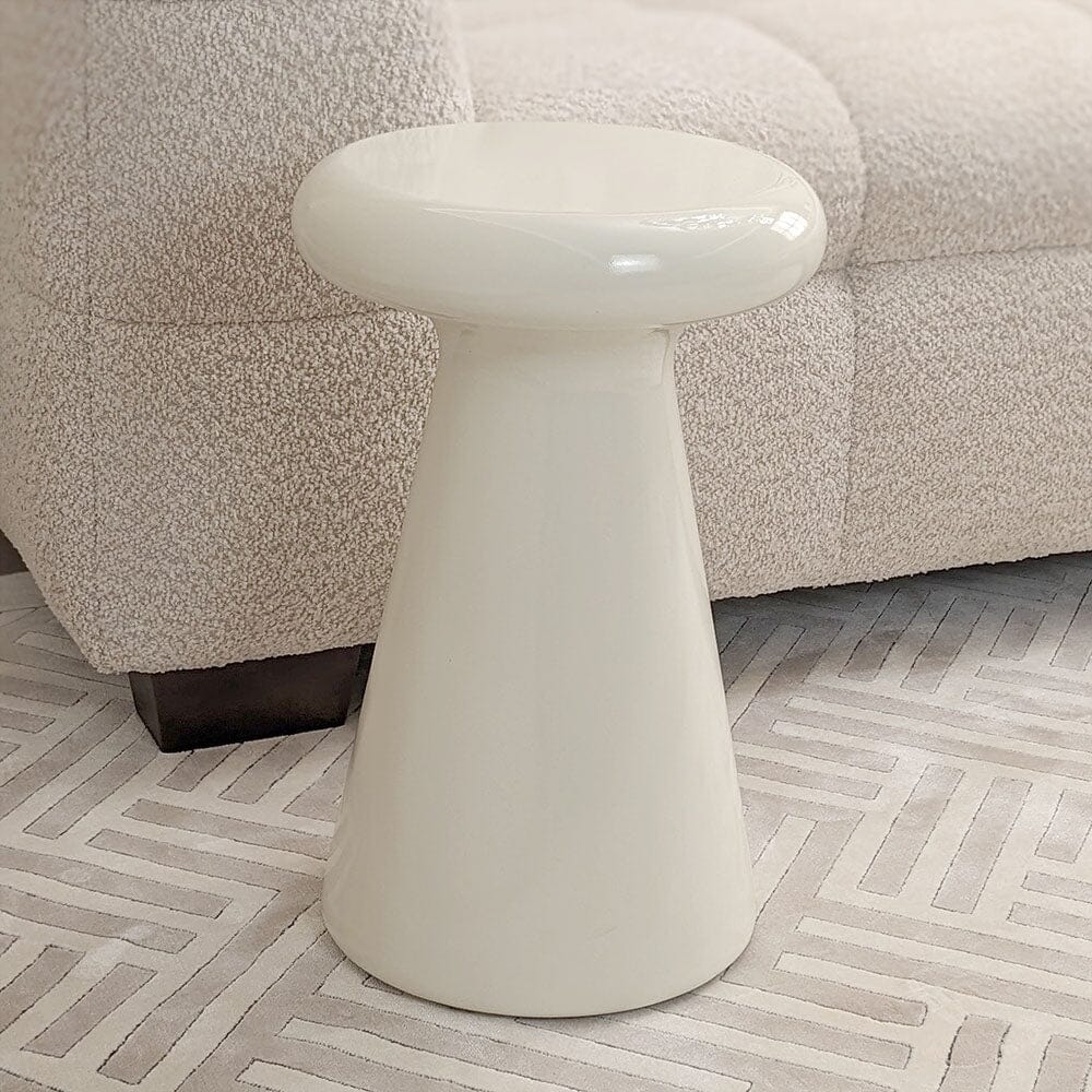 Tuscany Cream Indoor/Outdoor Round Side Table