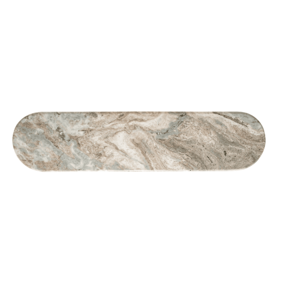 Verinne Oval Marble Top Console Table