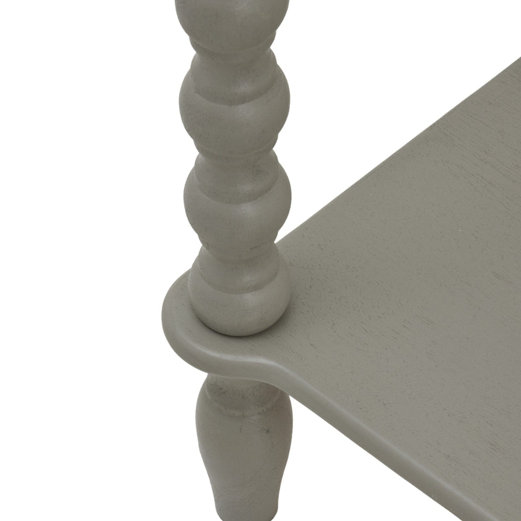 Wiley Grey 2 Drawer Console Table with Leg Detailing