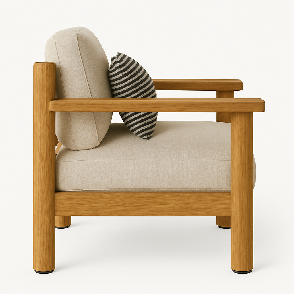 Worthington Teak Indoor Outdoor Club Chair