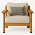 Worthington Teak Indoor Outdoor Club Chair