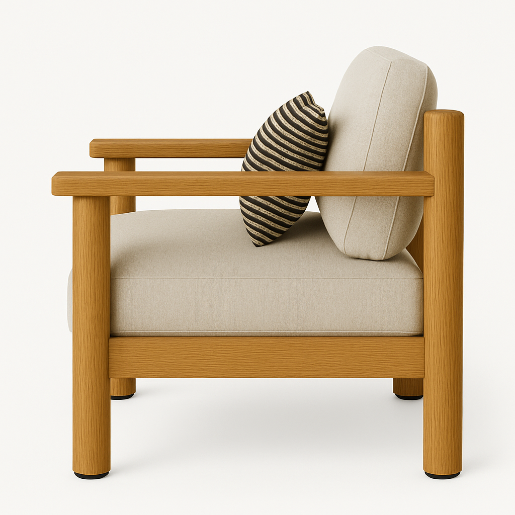 Worthington Teak Indoor Outdoor Club Chair