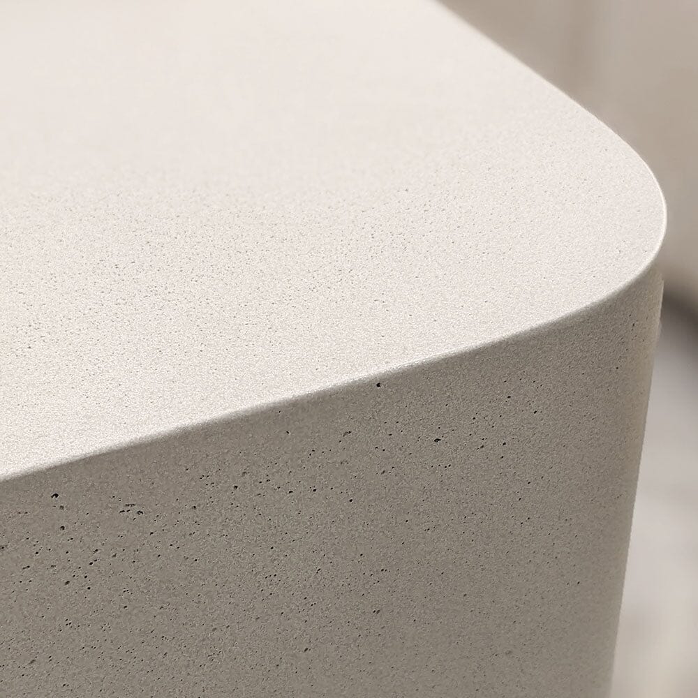 Zaylee Putty Concrete Effect Side Table