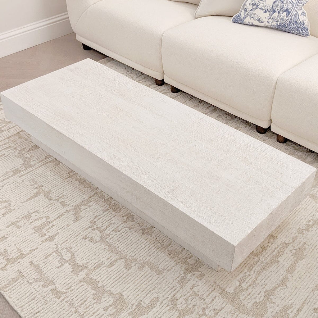 Zenica Luxury Whitewash Coffee Table