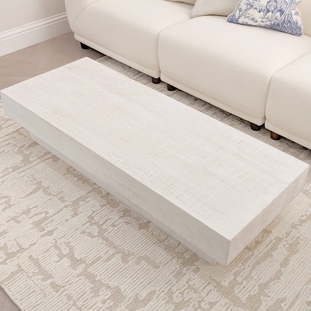 Zenica Luxury Whitewash Coffee Table