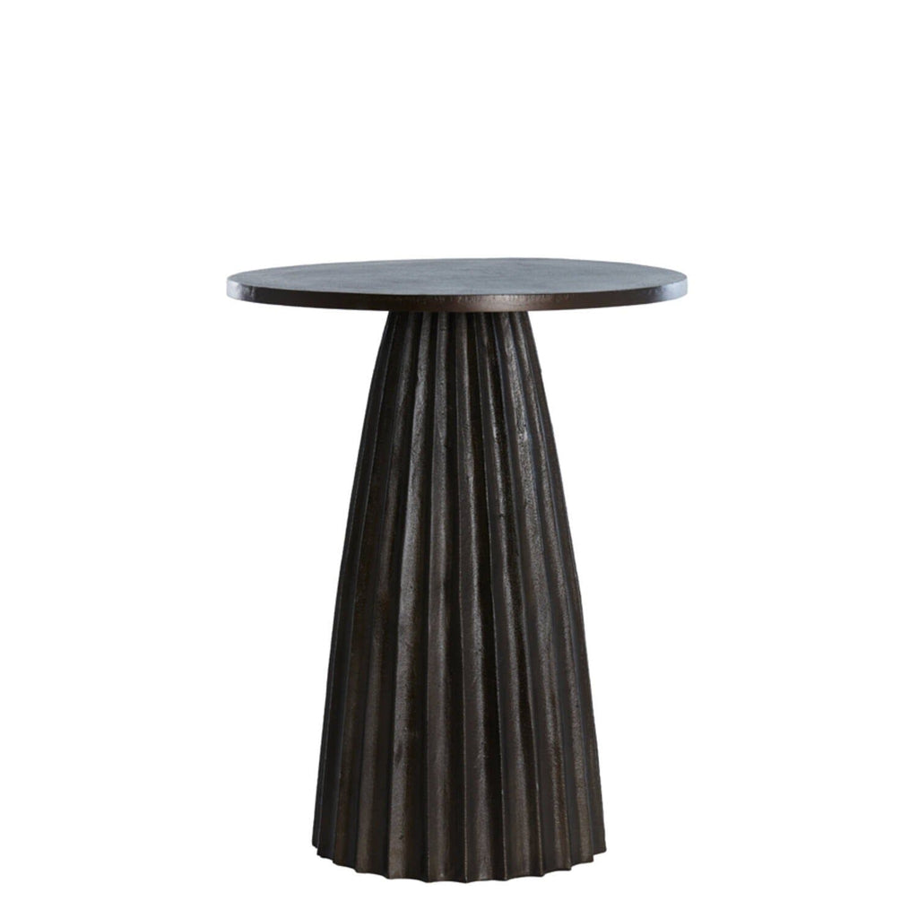 Zuzana Dark Brown Round Side Table