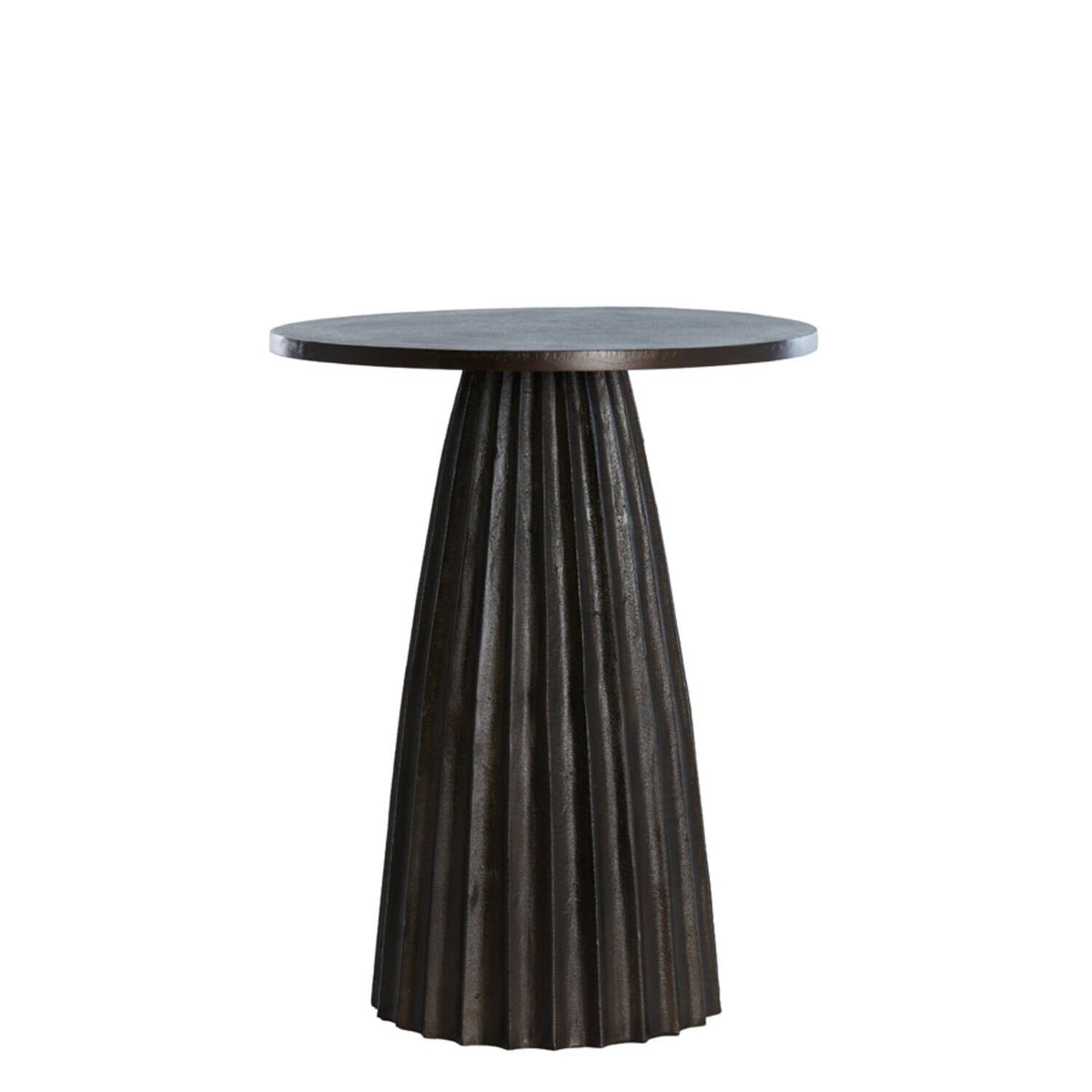Zuzana Dark Brown Round Side Table